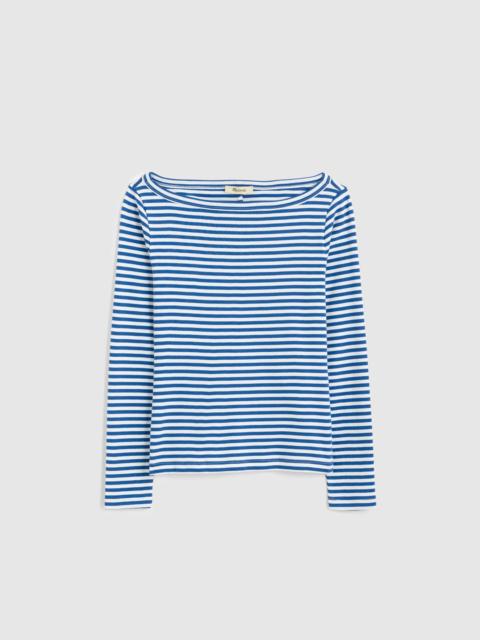 The '90s Boatneck Tee in Compact Cotton