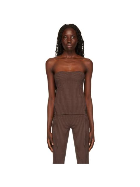 Brown Rib Camisole