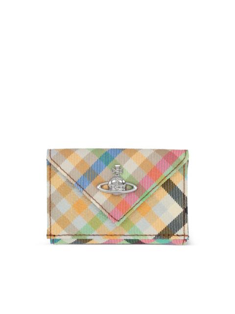 plaid logo wallet