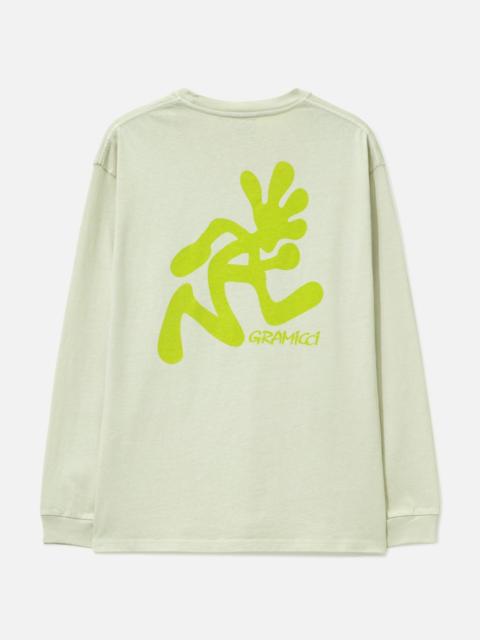 RUNNING MAN LONG SLEEVES T-SHIRT PIGMENT DYED