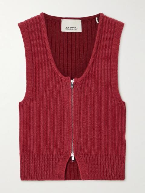 Devima Ribbed Wool Vest