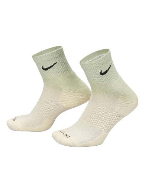 Nike Everyday Plus Cushioned Ankle Socks 'Green White' DH6304-913
