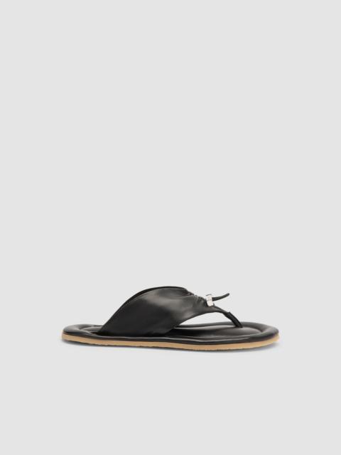 Dashiel Black Lamb Nappa Leather Flip-Flop Sandal