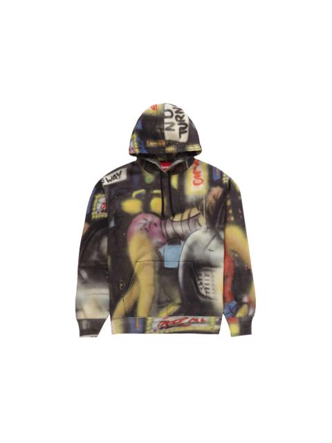 Supreme Lady Pink Hooded Sweatshirt Multicolor