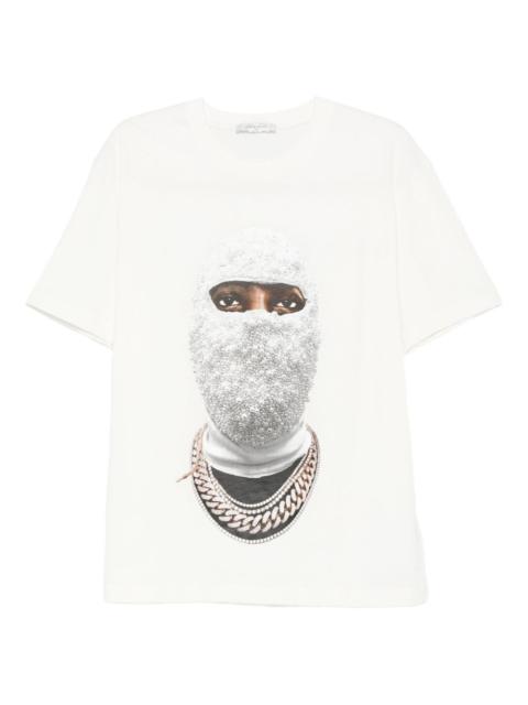 mask-print T-shirt