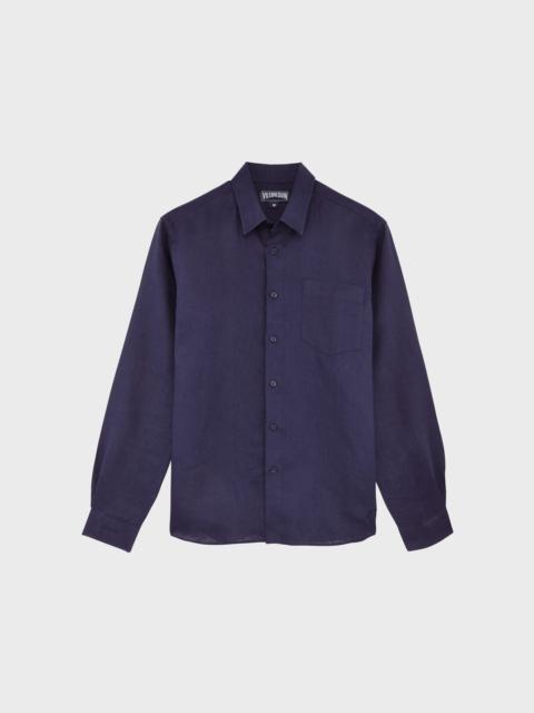 MEN LINEN SHIRT SOLID
