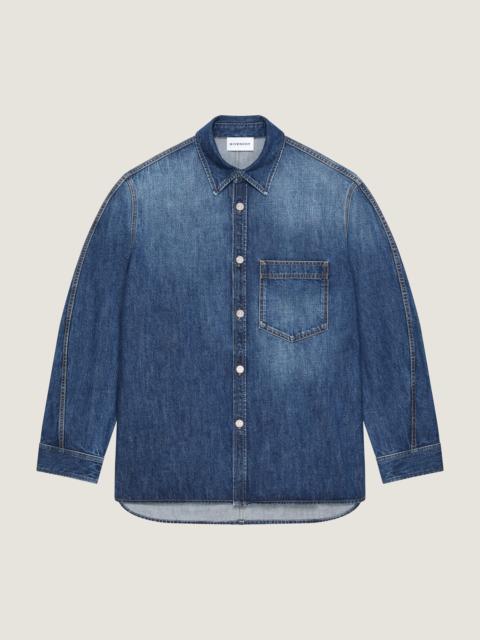 SHIRT IN WASHED DENIM