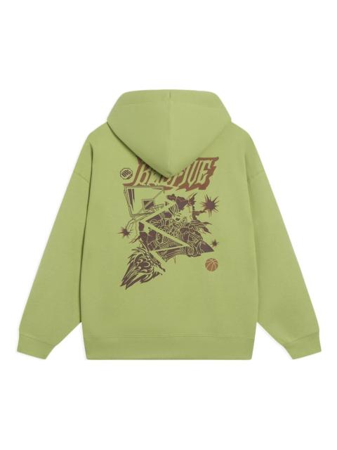Li-Ning BadFive Cartoon Graphic Hoodie 'Moss Green' AWDT089-7