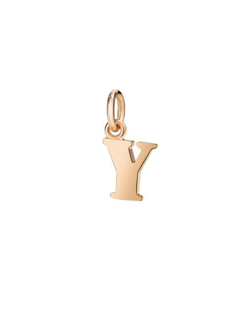 ROSE GOLD LETTER Y CHARM