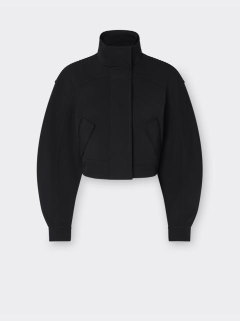 Bomber jacket in comfort wool
