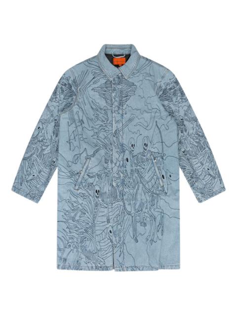 Four Horsemen printed trench coat