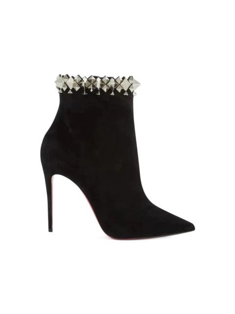 Christian Louboutin Firmamma 100 Veau Velours Black Silver (Women's)
