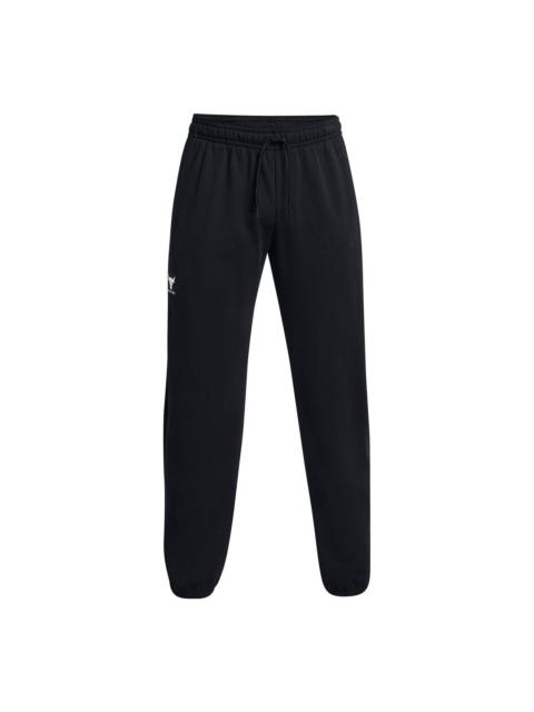Under Armour Project Rock Heavyweight Terry Joggers Pants 'Black' 1380105-001