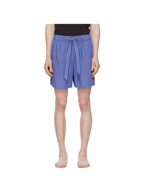 Navy Poplin Pyjama Shorts