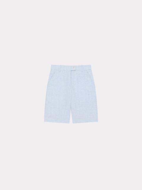 Tailored linen shorts