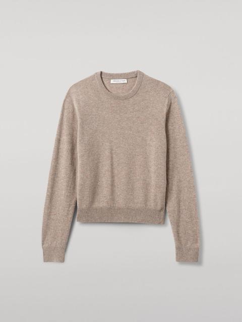 Classic Cashmere Brown Round Neck Jumper