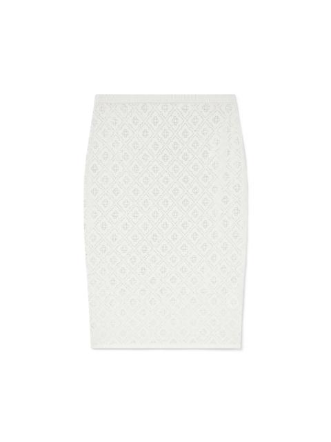 Crystal Monogram Knit Skirt | Casablanca Paris