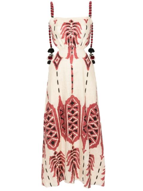 Palm Of Tiahuanaco maxi dress