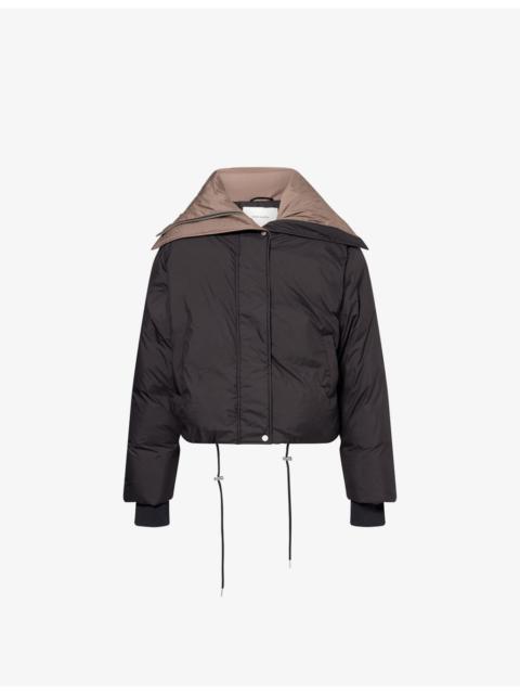 Kelly Spread-Collar Padded Jacket