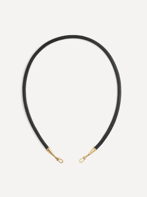 18ct Gold Lasso Leather Necklace
