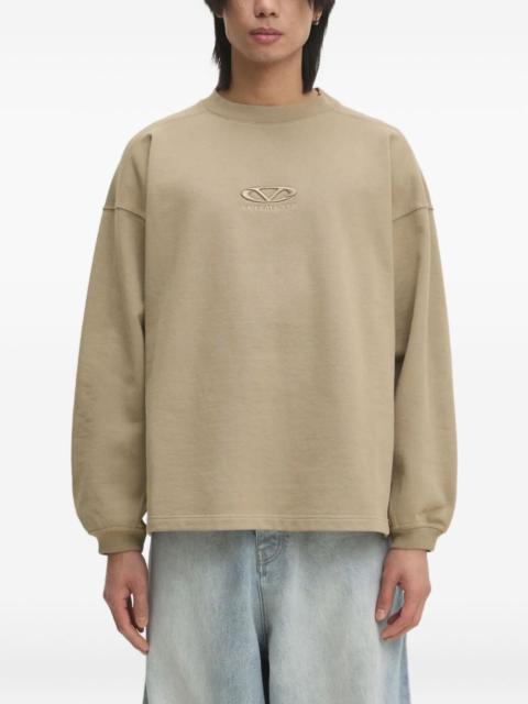 logo-embroidered sweatshirt