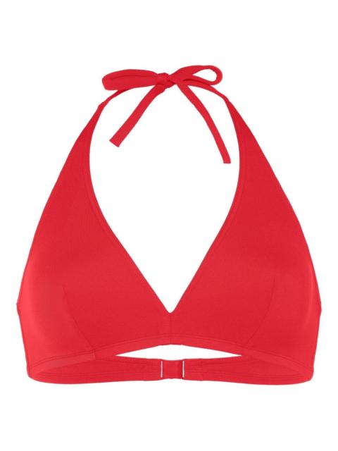 Gang halterneck triangle bikini top