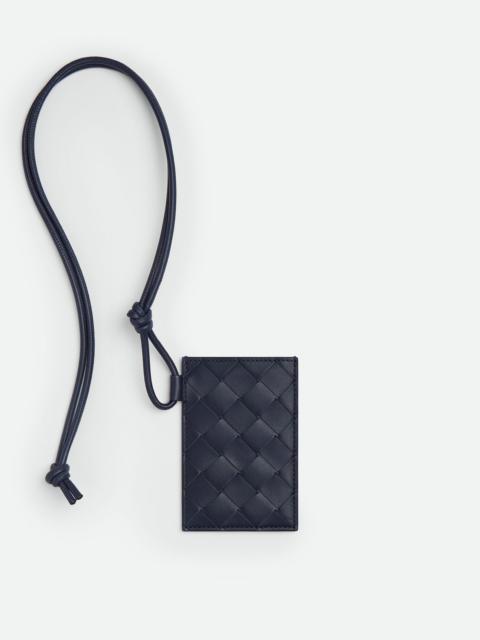 Intrecciato Badge Holder