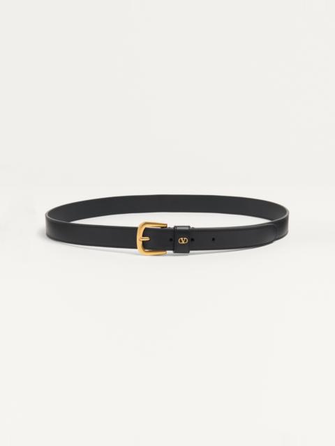 VLOGO SIGNATURE BELT IN SHINY CALFSKIN 25 MM