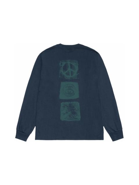 Stussy Mono L/S Tee Navy