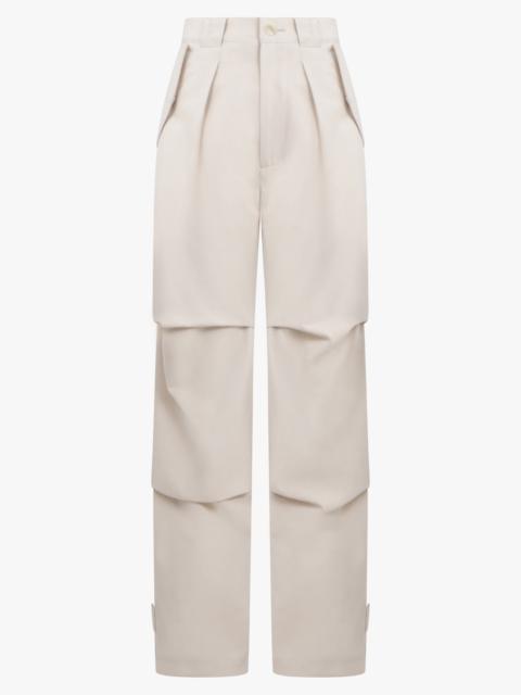 TECHNICAL WOOL PANTS | IVORY