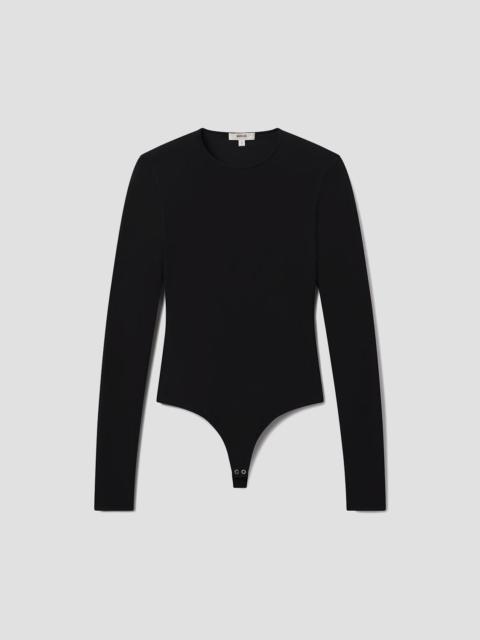 AURA LONG SLEEVE BODYSUIT IN BLACK