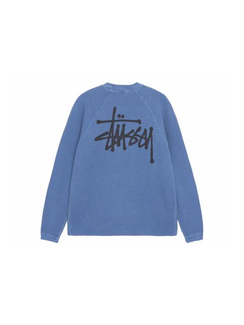 Stussy Raglan Thermal L/S Crew Blue