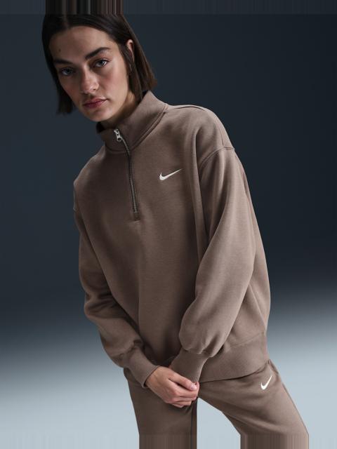 Nike Sportswear Phoenix Fleece Women's Oversized 1/4-Zip Long Sweatshirt