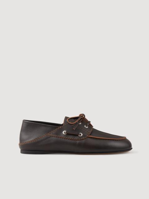 LEATHER BOAT SHOE LOAFERS