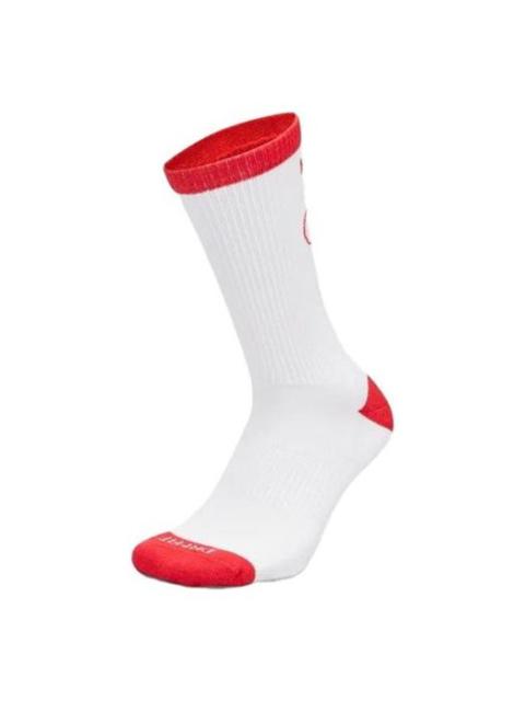 Nike Everyday Plus Cushioned Crew Socks 'White Red' DQ7709-100