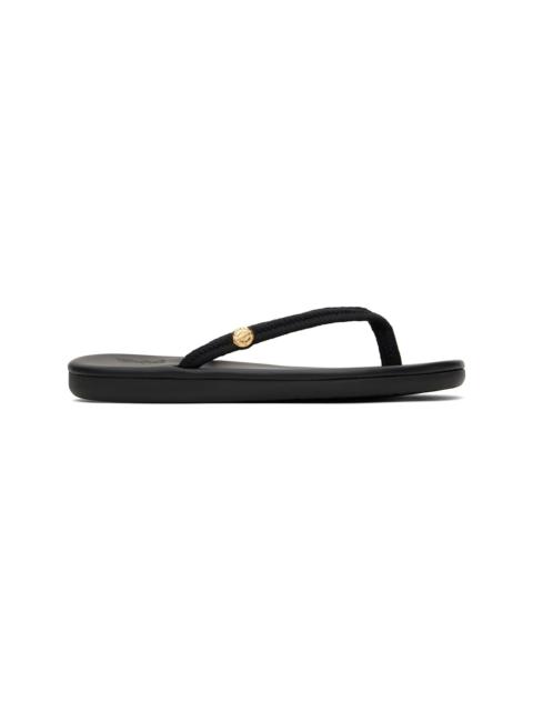 Black Saionara Rope Flip-Flops