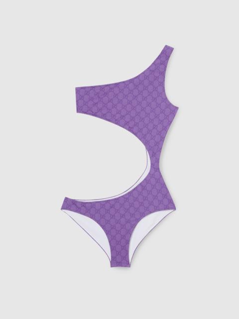 Printed GG stretch jersey swimsuit