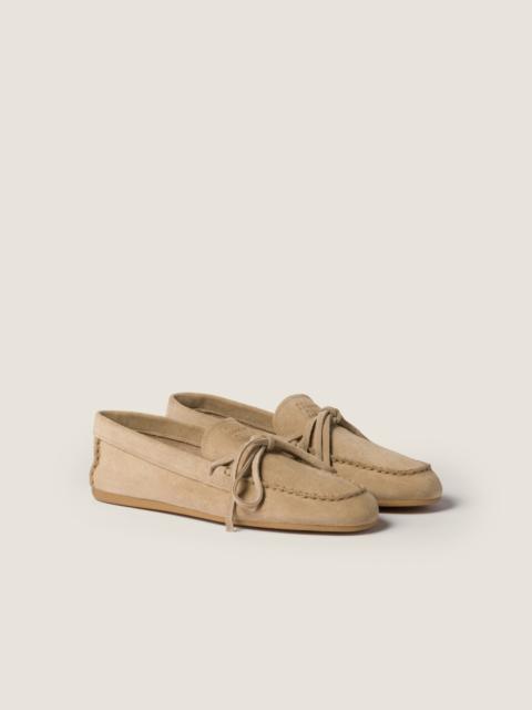 Suede loafers