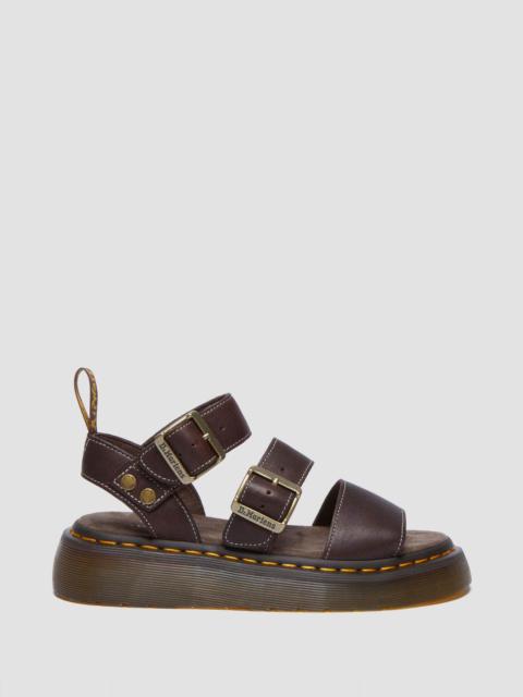 Gryphon Quad Grizzly Leather Sandals