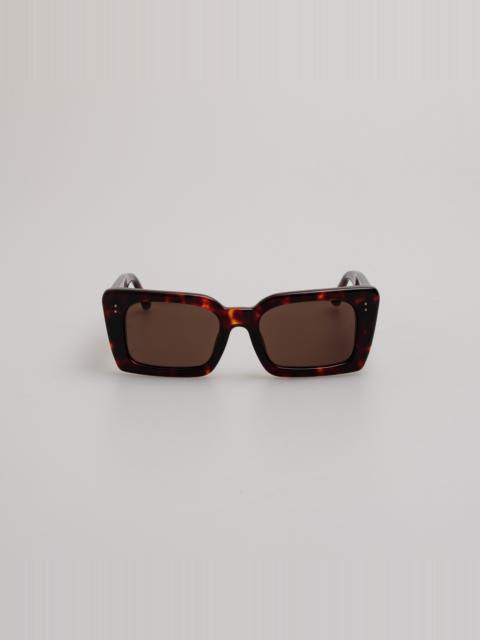 NIEVE RECTANGULAR SUNGLASSES IN TORTOISESHELL