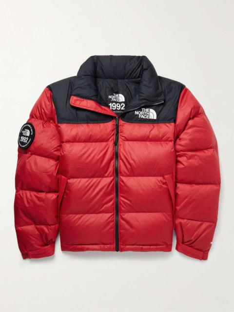92 Retro Anniversary Nuptse Shell-Trimmed Ripstop Down Jacket