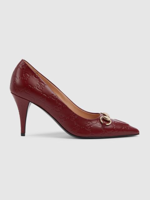 Women's pump with Horsebit