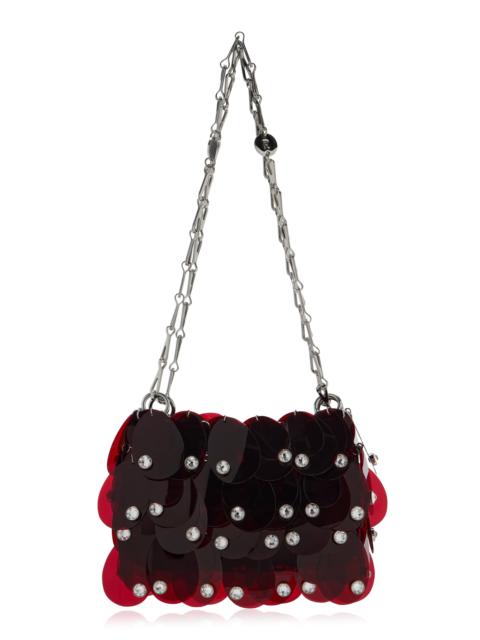 Layered Paillette Shoulder Bag metallic