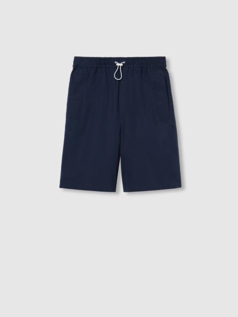 Cotton poplin shorts