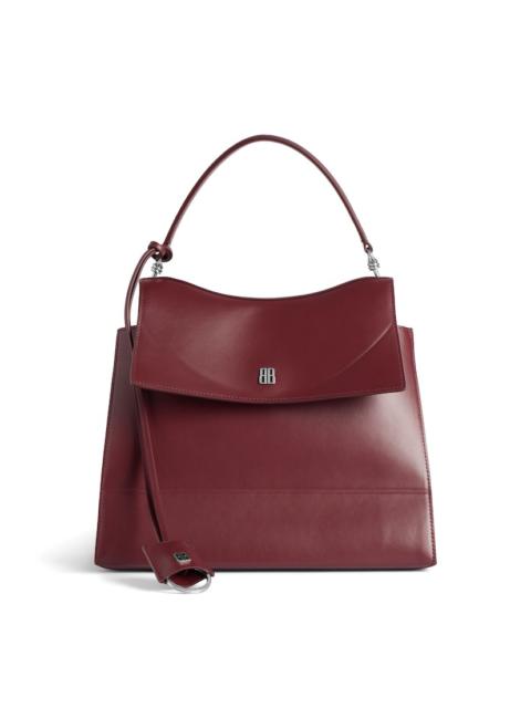 Women's Nano Medium Handbag in Dark Burgundy