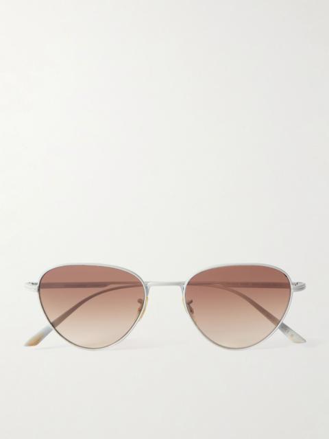 + KHAITE 1991C D-frame gold-tone sunglasses Gold