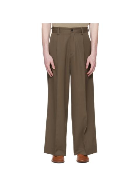 Taupe Extra Wide Trousers