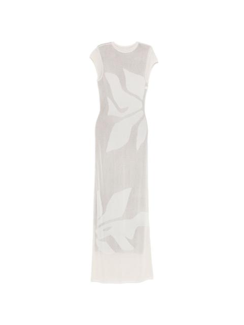 Solange leaf maxi dress