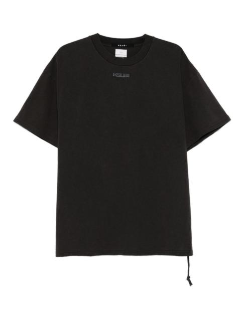 drawstring-hem cotton T-shirt