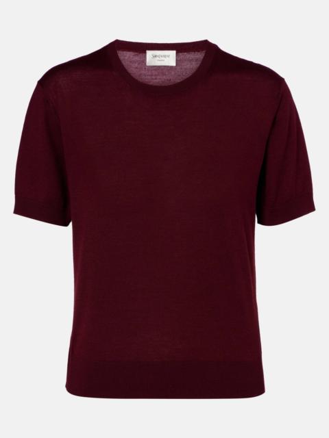 Wool, cashmere, and silk sweater